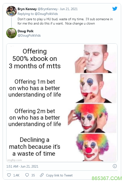 Bryn Kenney拒绝Doug Polk的百万美元单挑报价!