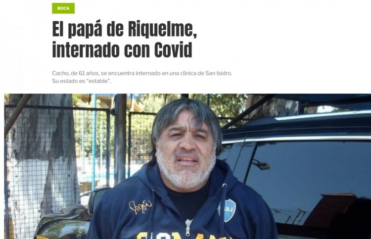 奥莱报:里克尔梅父亲因新冠入院,目前情况稳定