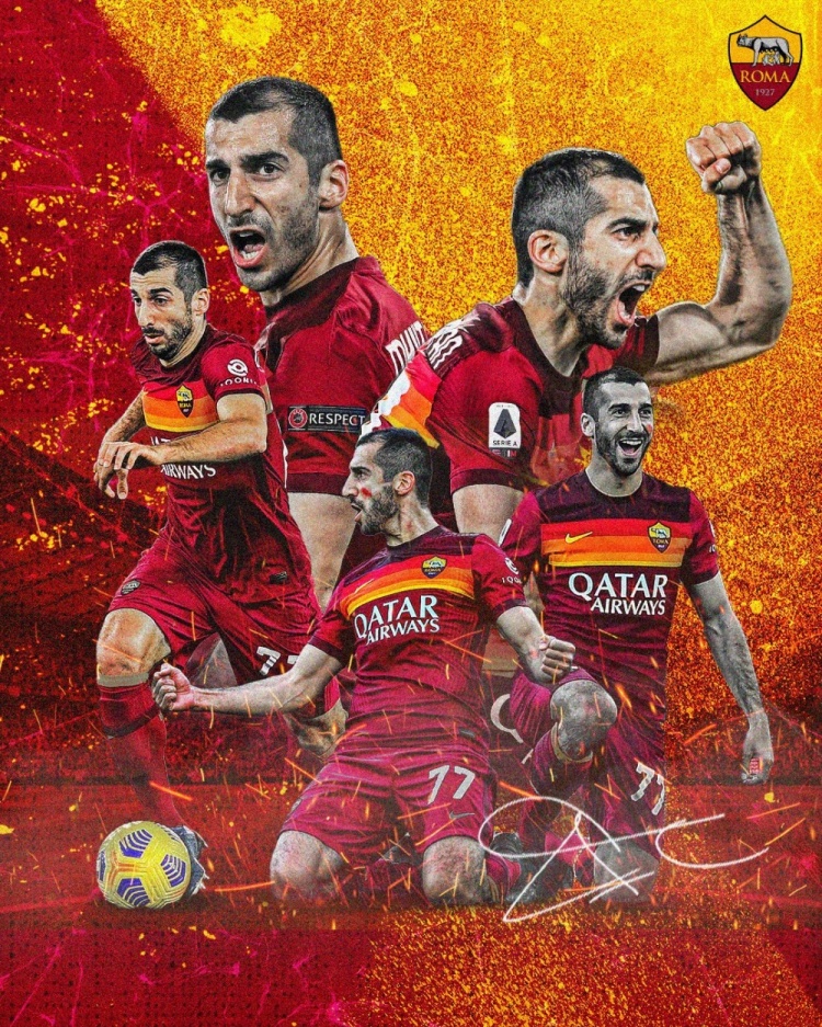 姆希塔良谈续约:我已深深爱上了罗马和这座城,这里的球迷很热情