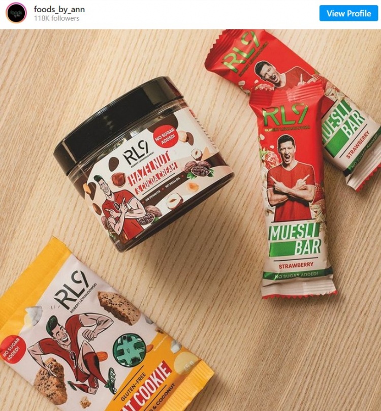 “生吃莱万”不是梦！妻子开发“RL9”品牌无糖健康甜点