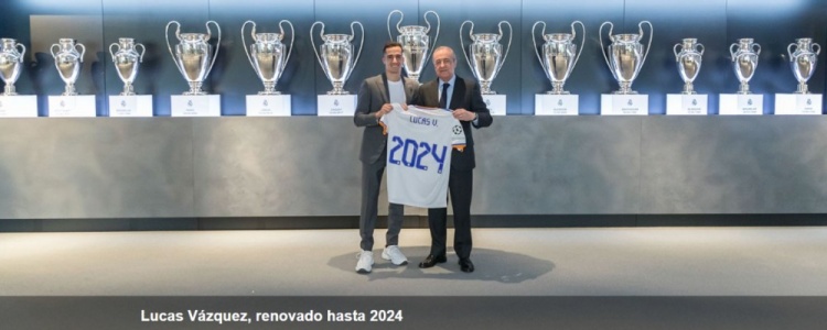 皇马官方：与巴斯克斯续约至2024年