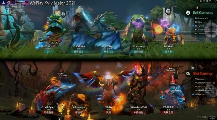 Major小组赛：老11DOOM单防虚空 VG与EG战平握手言和