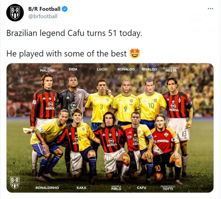 群星荟萃,“卡福队友最佳阵”大罗等人在列