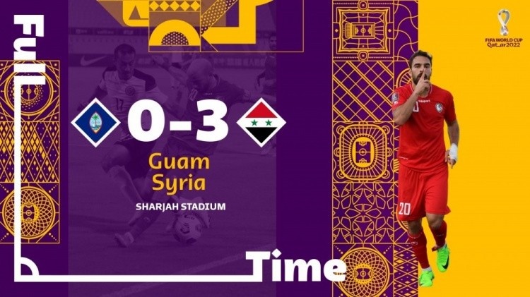 叙利亚是继日本后,第二支晋级世预赛亚洲区12强赛的球队