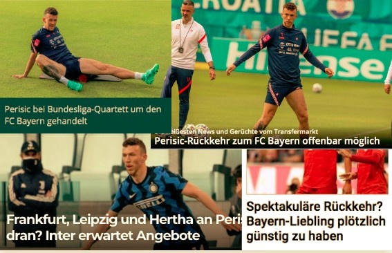 德甲今日头版:拜仁也有意佩里西奇 穆勒相信德国队能夺冠