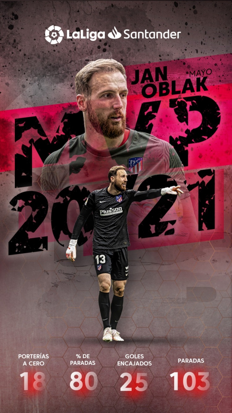 马竞的守护神！奥布拉克当选2020-21赛季西甲MVP???