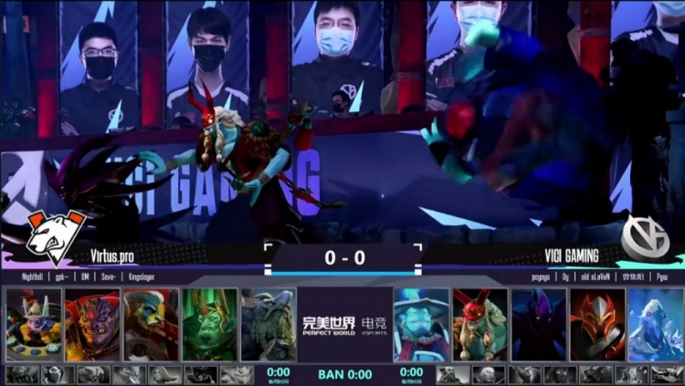 三核完美的对线抓人节奏!VG首局压制轻取VP