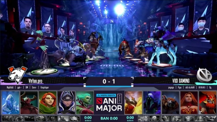 线劣被压无力回天 VG惨遭VP碾压扳平比分