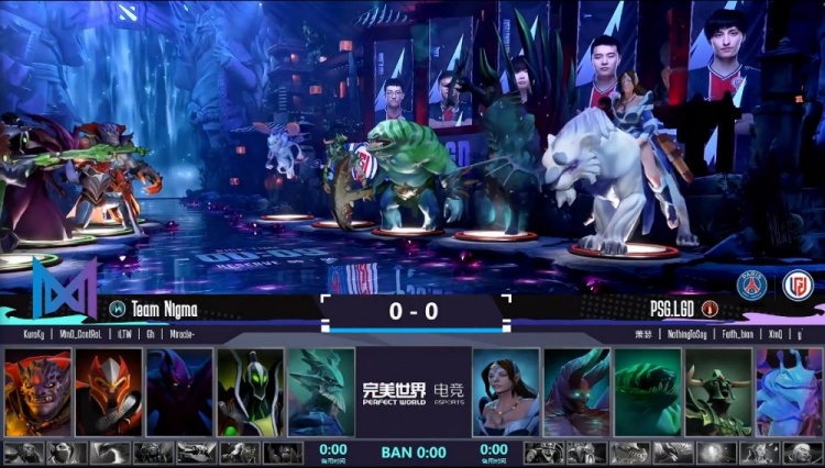 联动连续突破拉席克小节奏 PSG.LGD首局轻松拿下Nigma