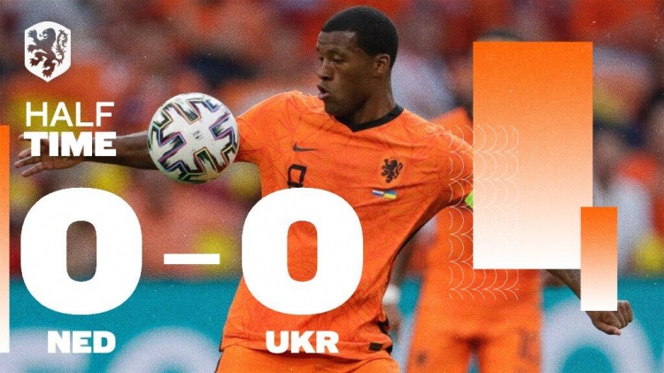 半场-德佩维纳尔杜姆连续造险 荷兰暂0-0乌克兰