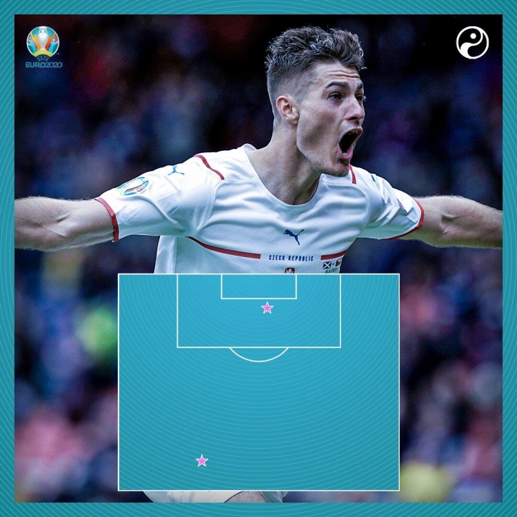 希克神仙吊射距离为45.4米，自1980年有记录以来欧洲杯最远进球