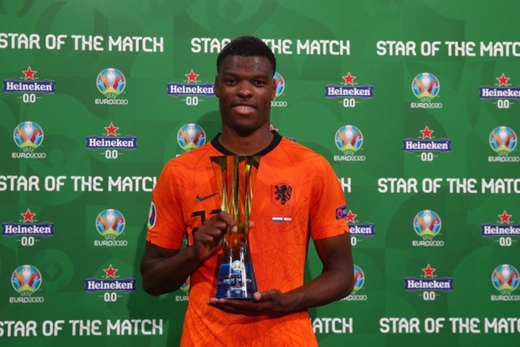 造点+进球!邓弗里斯当选荷兰战奥地利的最佳球员