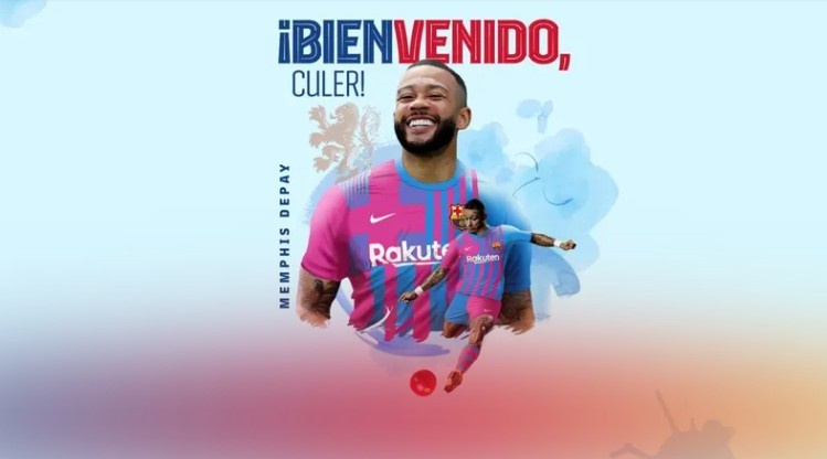 官方:德佩自由身加盟巴萨,双方签约至2023年