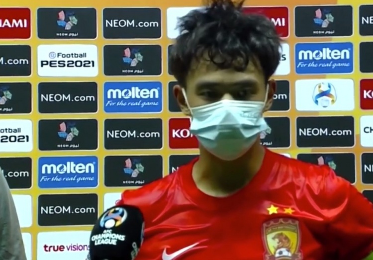 广州队队长陈泉江:我们防守不错,会用奔跑和拼搏完成每一战