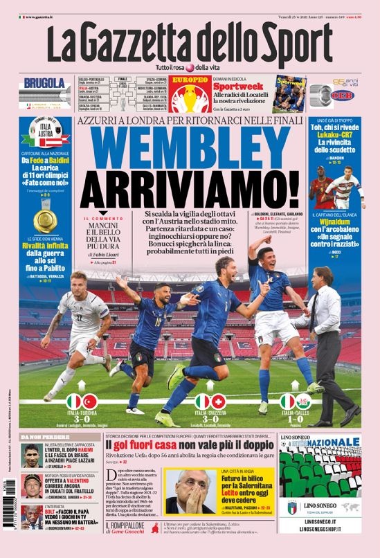 意甲今日头版：C罗堵塞尤文转会 博努奇是意大利领袖