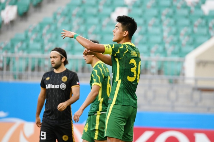 梁少文打进中超球队本赛季亚冠首球！