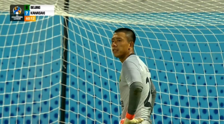比赛第59分钟，北京国安青年军已经0-7落后川崎前锋