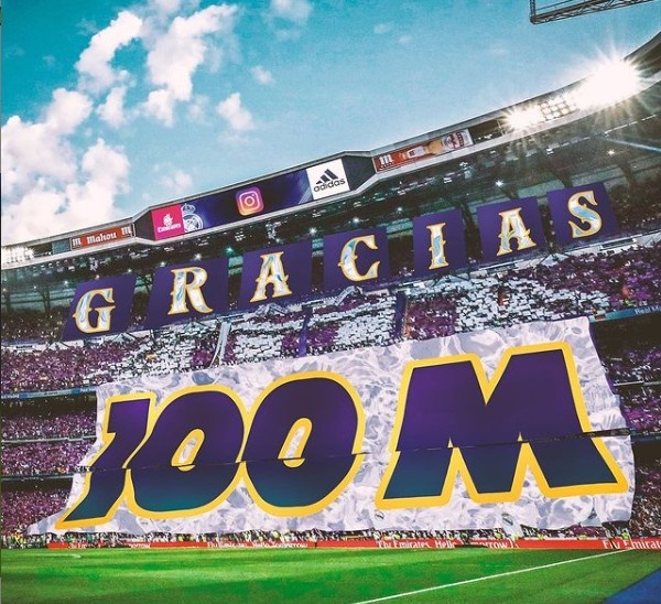 皇马成为首支ins关注破亿俱乐部:我们在不断创造历史