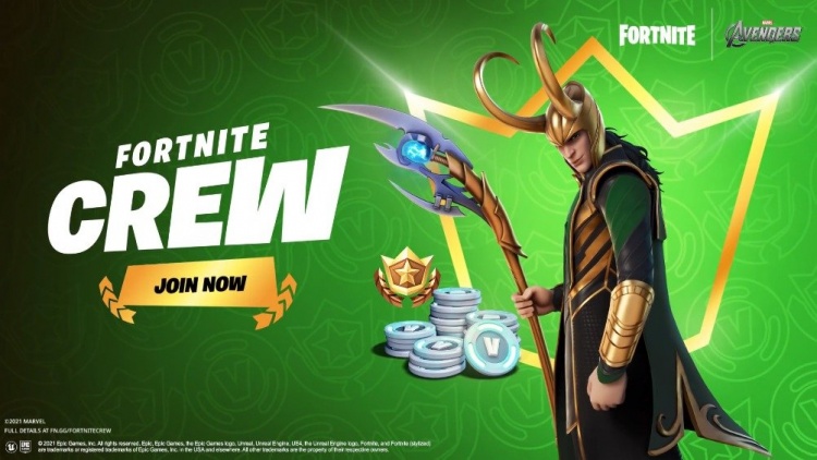 堡垒之夜7月份将联名诡计之神 洛基:推出洛基角色皮肤