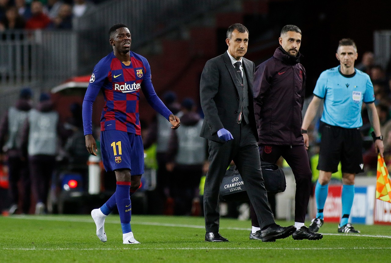 记者:登贝莱最少缺战4个月,最坏情况需6个月才能复出