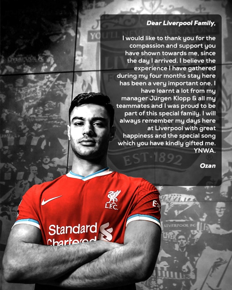 卡巴克告别利物浦:很骄傲曾是这个特殊大家庭的一份子