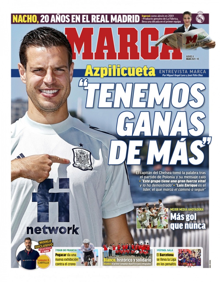 西甲今日头版：在梅西的续约问题上放轻松 西班牙多项数据排第一