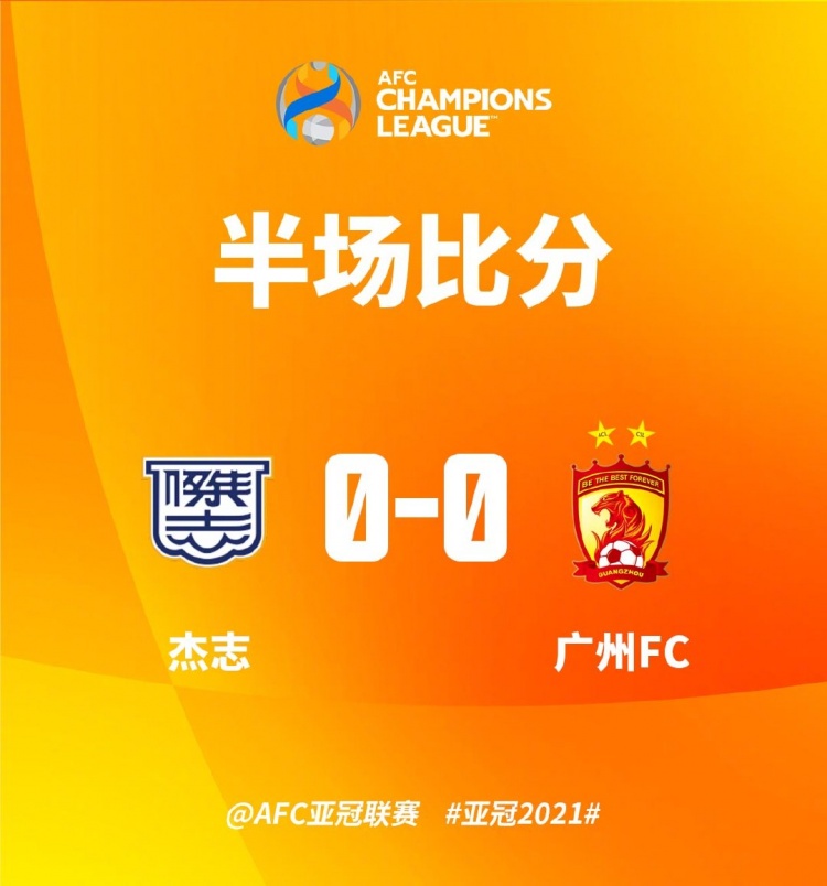 半场-范恒博失良机 广州队暂0-0杰志