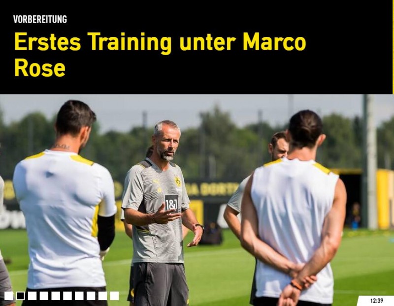 新赛季备战开始，罗泽带队完成执教多特的首堂训练课