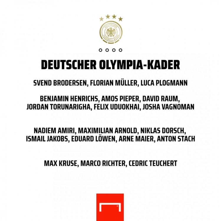 德国国奥大名单：克鲁泽、阿米里、亨里希斯领衔