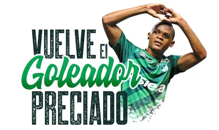 官方:前深足前锋普雷西亚多重返哥伦比亚卡利竞技俱乐部