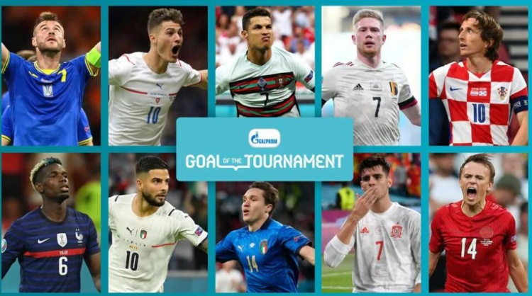 欧洲杯官方最佳进球10大候选：希克超远吊射，C罗、莫德里奇在列