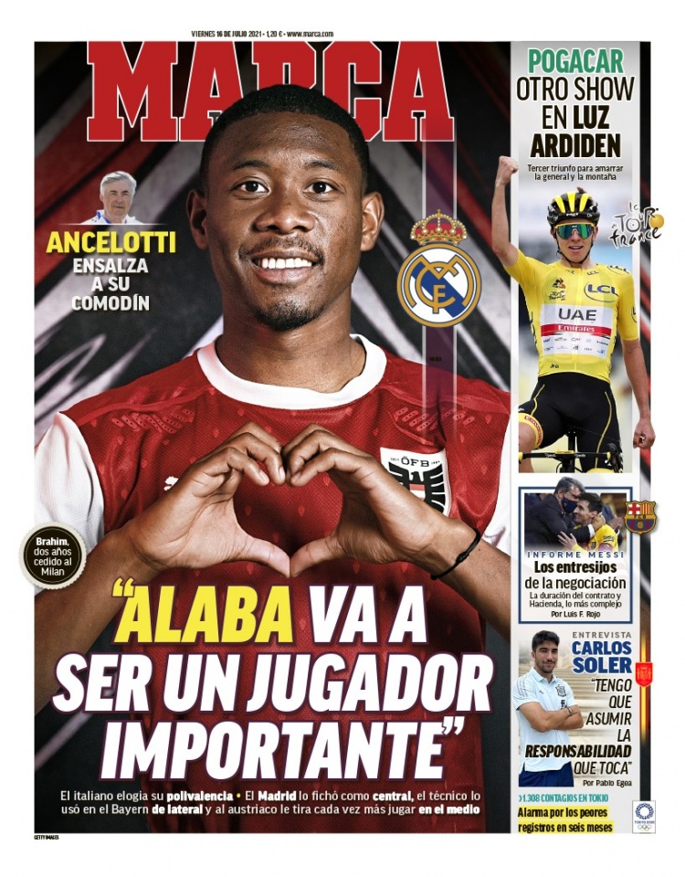 西甲今日头版：姆巴佩等待皇马的一个表态 巴萨下周定登贝莱未来