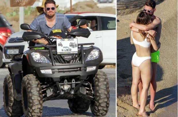 享受假期！若日尼奥被拍到和女友沙滩度假亲密拥吻