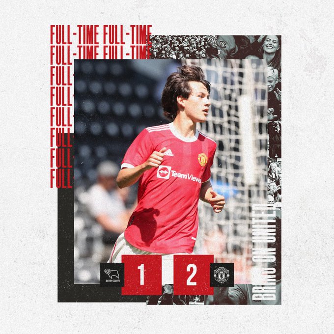 热身赛-钟塔西、佩利斯特里建功 林加德中框 曼联2-1德比郡