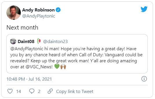 外媒爆料：COD新作《使命召唤：先锋》将于8月正式公布