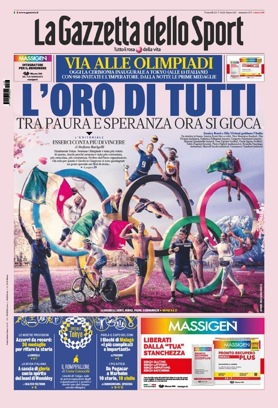 意甲今日头版:C罗可能卷入转会地震 奥运会今日开幕