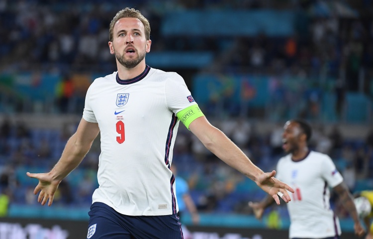 凯恩在欧洲杯半决赛破门，成为英格兰历史第二人