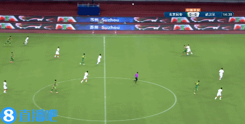 高天意手术刀直塞,巴坎布心领神会推射破门,国安1-0领先武汉
