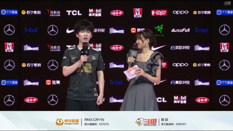 RNG赛后采访Cryin：我个人是比较不信邪的，实力至上