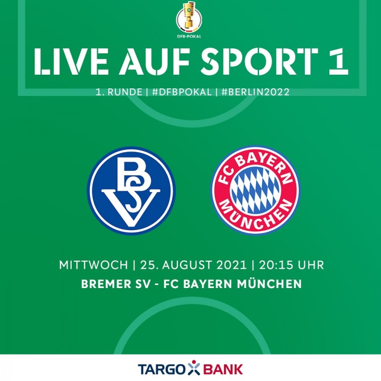 拜仁德国杯首轮比赛时间确定:北京时间8月26日凌晨2点15分