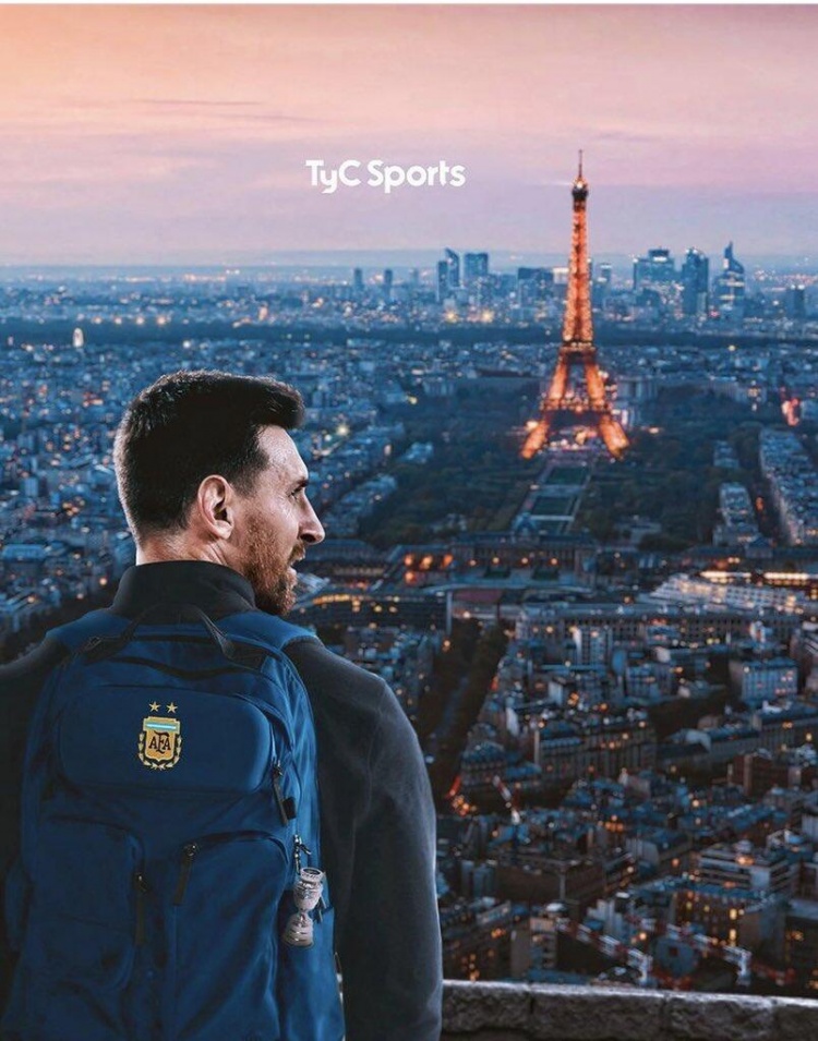 阿根廷记者：梅西已经是巴黎球员，下周二亮相埃菲尔铁塔