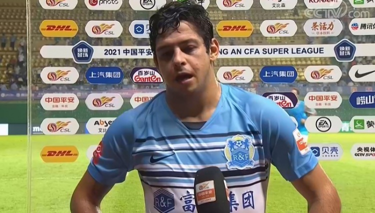 吉列尔梅:面对泰山就是要力争三分,虽然输球但这也是正常结果