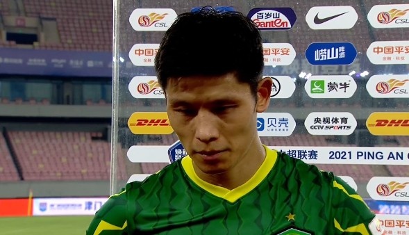 于洋:比赛过程中心态发生变化 输球只能怪自己踢得不好