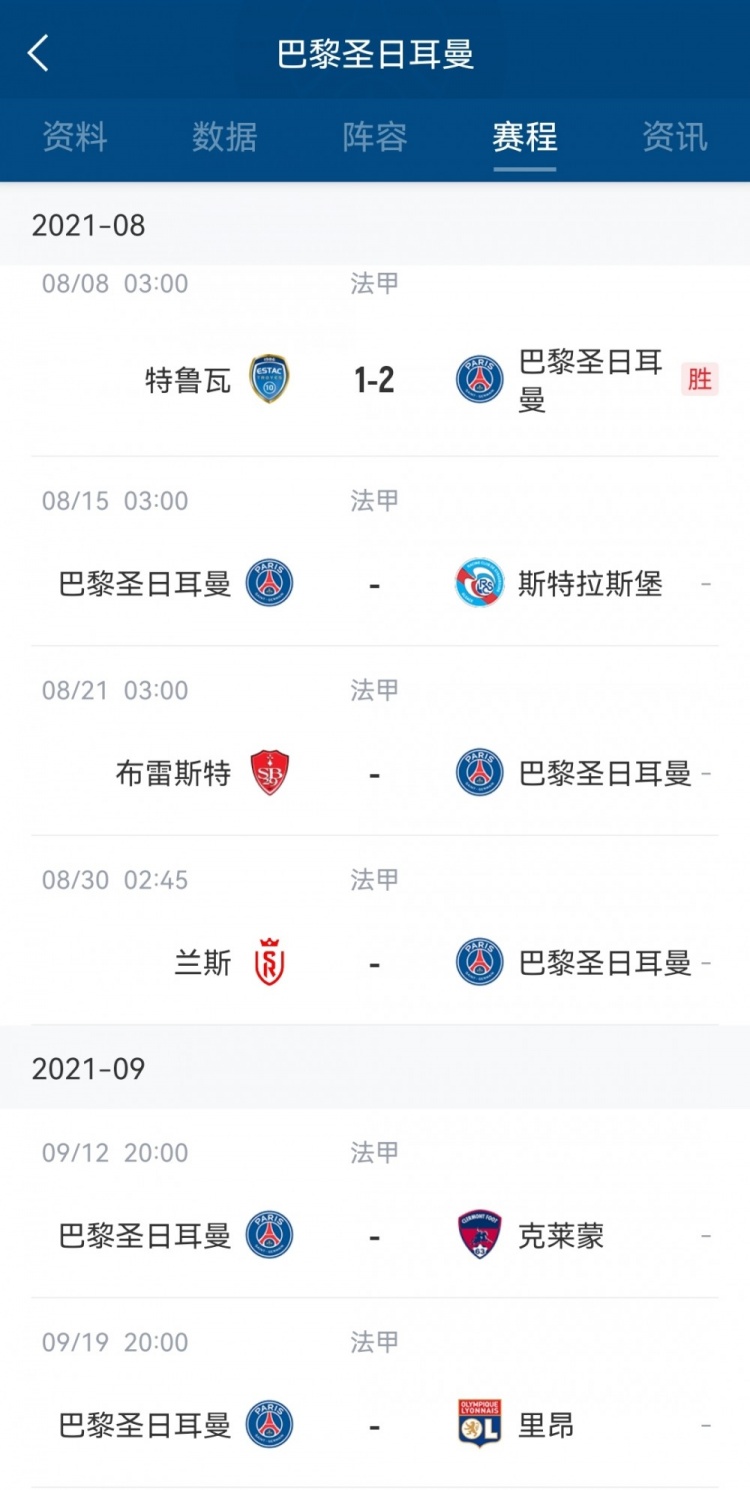 梅西何时迎首秀?巴黎法甲赛程下轮8月15日迎战斯特拉斯堡