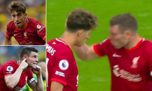 队长的叮嘱！齐米卡斯后场持球走神造险情，米尔纳拍脸提醒