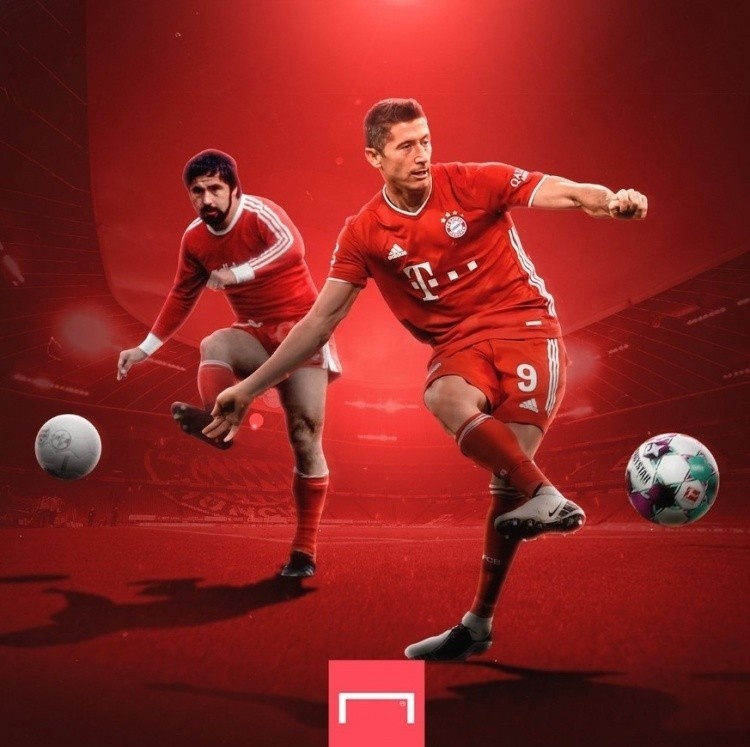 莱万：老穆勒的传奇成就对球员永远是挑战，感谢您树立了竞技典范