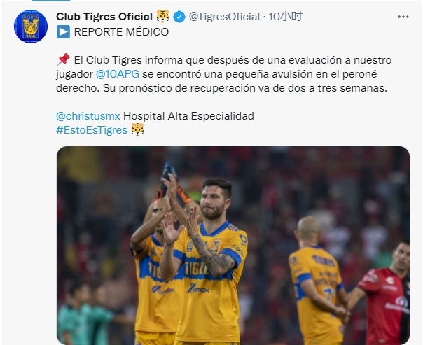 官方:吉尼亚克右腓骨轻微骨折,预计将缺阵2到3周