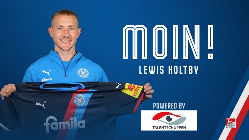 官方:热刺、沙尔克、汉堡旧将霍尔特比加盟德乙基尔,身披10号