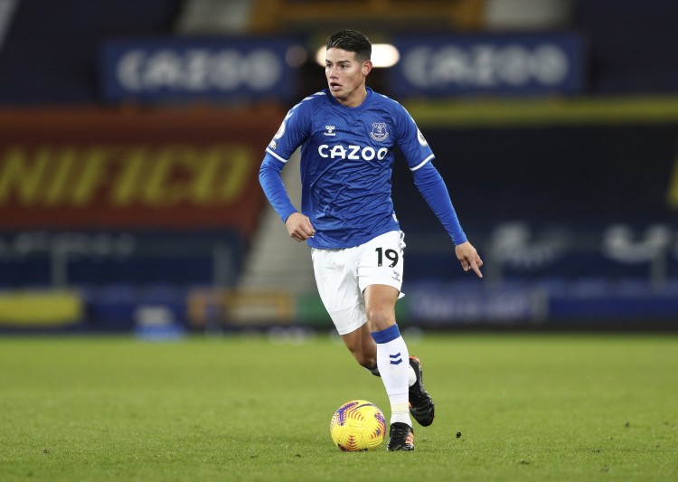 基本确定离队,J罗直播时吐槽:我都不知道埃弗顿周末踢谁