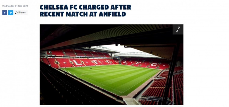 英足总:切尔西球员赛中未保持正常秩序,对俱乐部提出指控